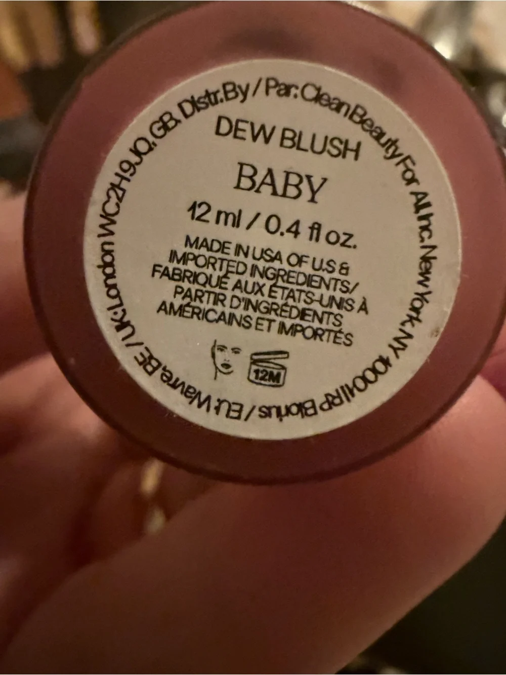 Saie blush Cream in Bright Pink
